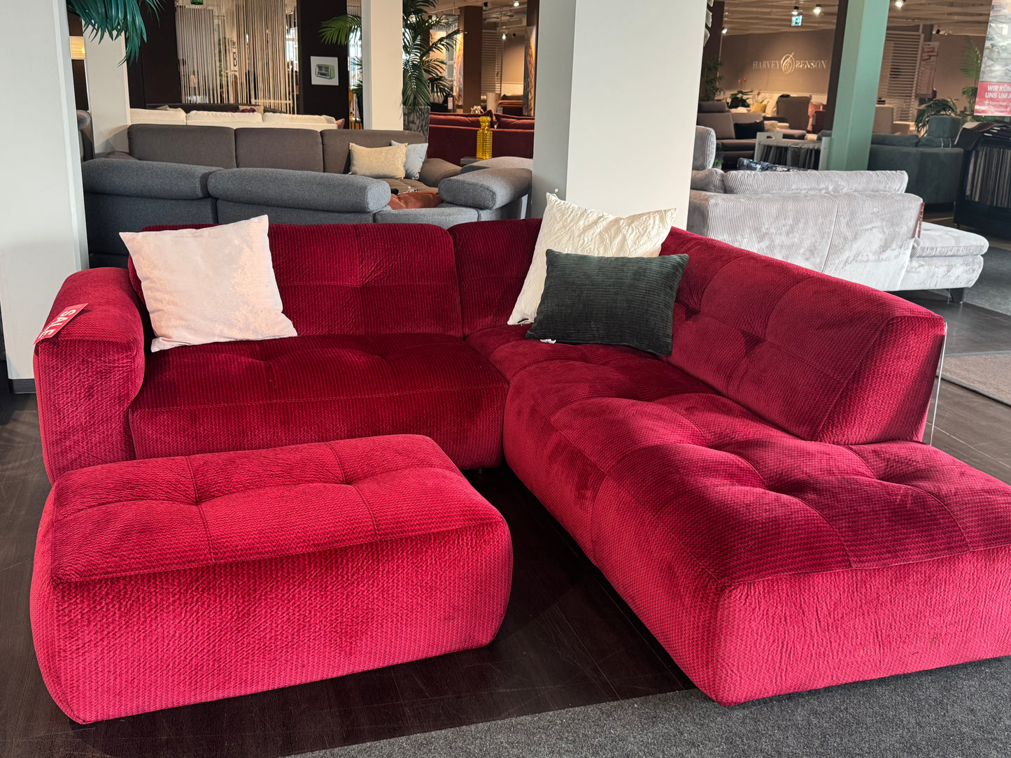 Ecksofa + Hocker Usini300 - Harburg