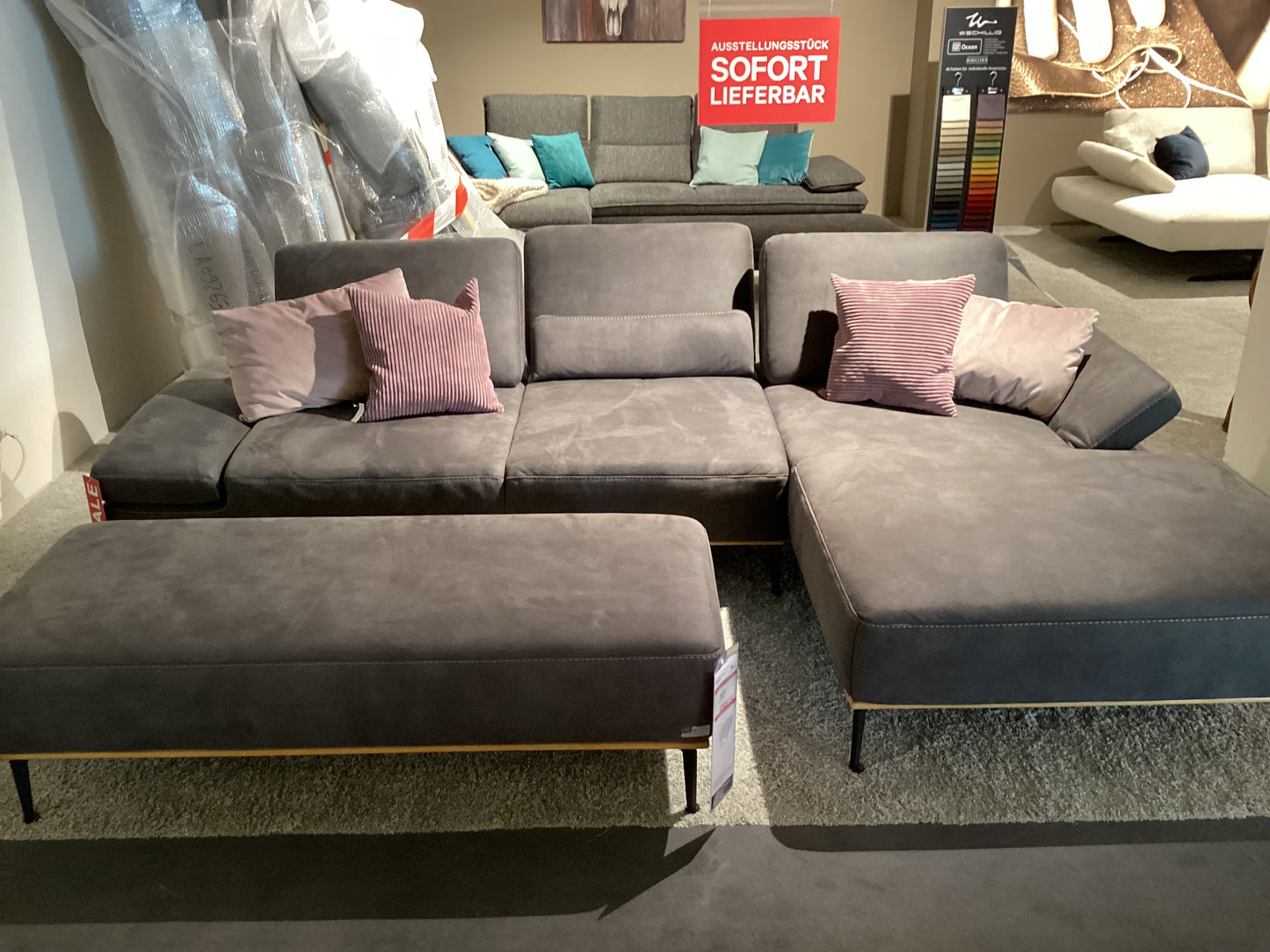 W. Schillig Ecksofa 16585 inkl. Hocker/ Kabs Essen