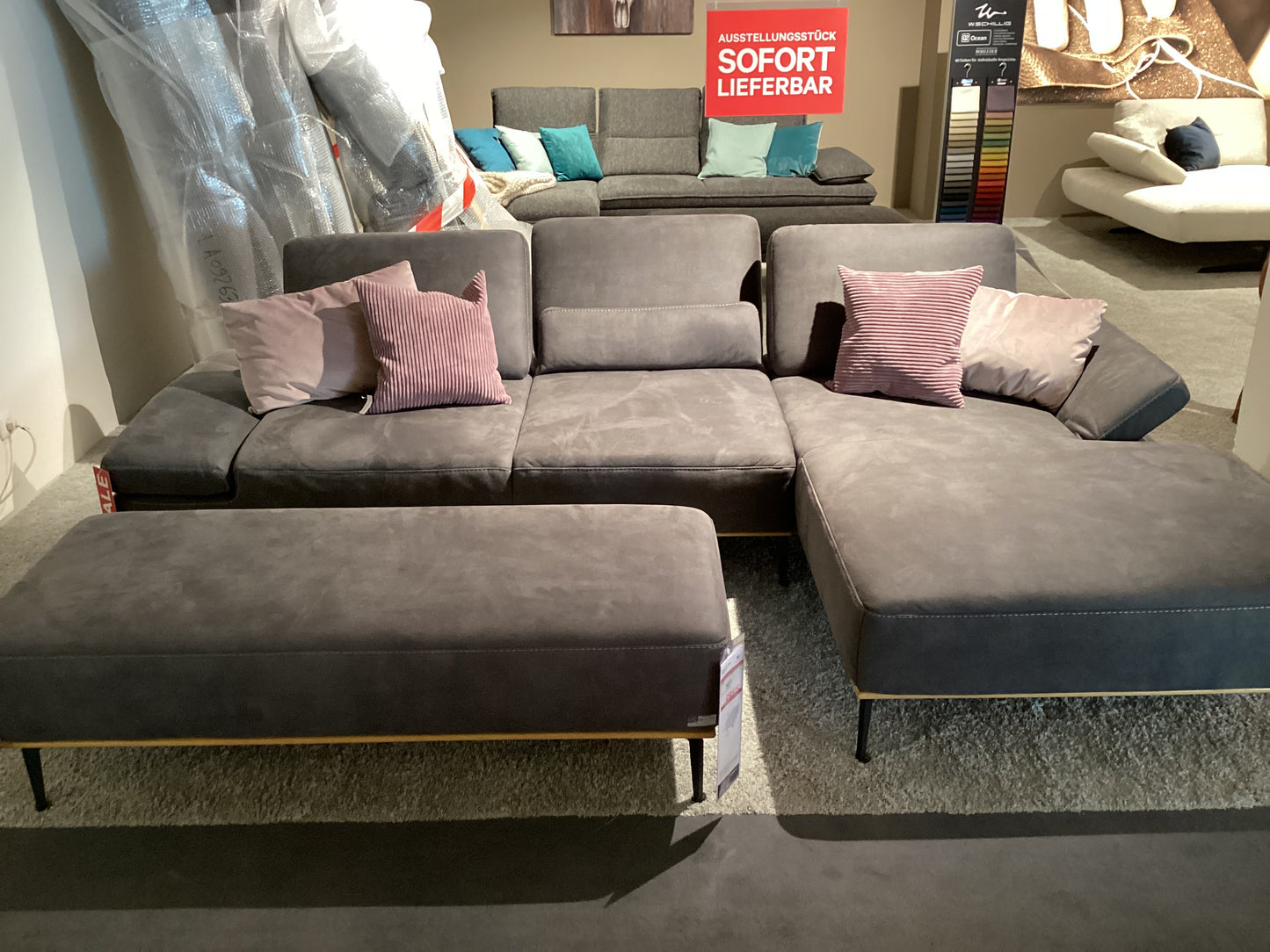 W. Schillig Ecksofa 16585 inkl. Hocker/ Kabs Essen