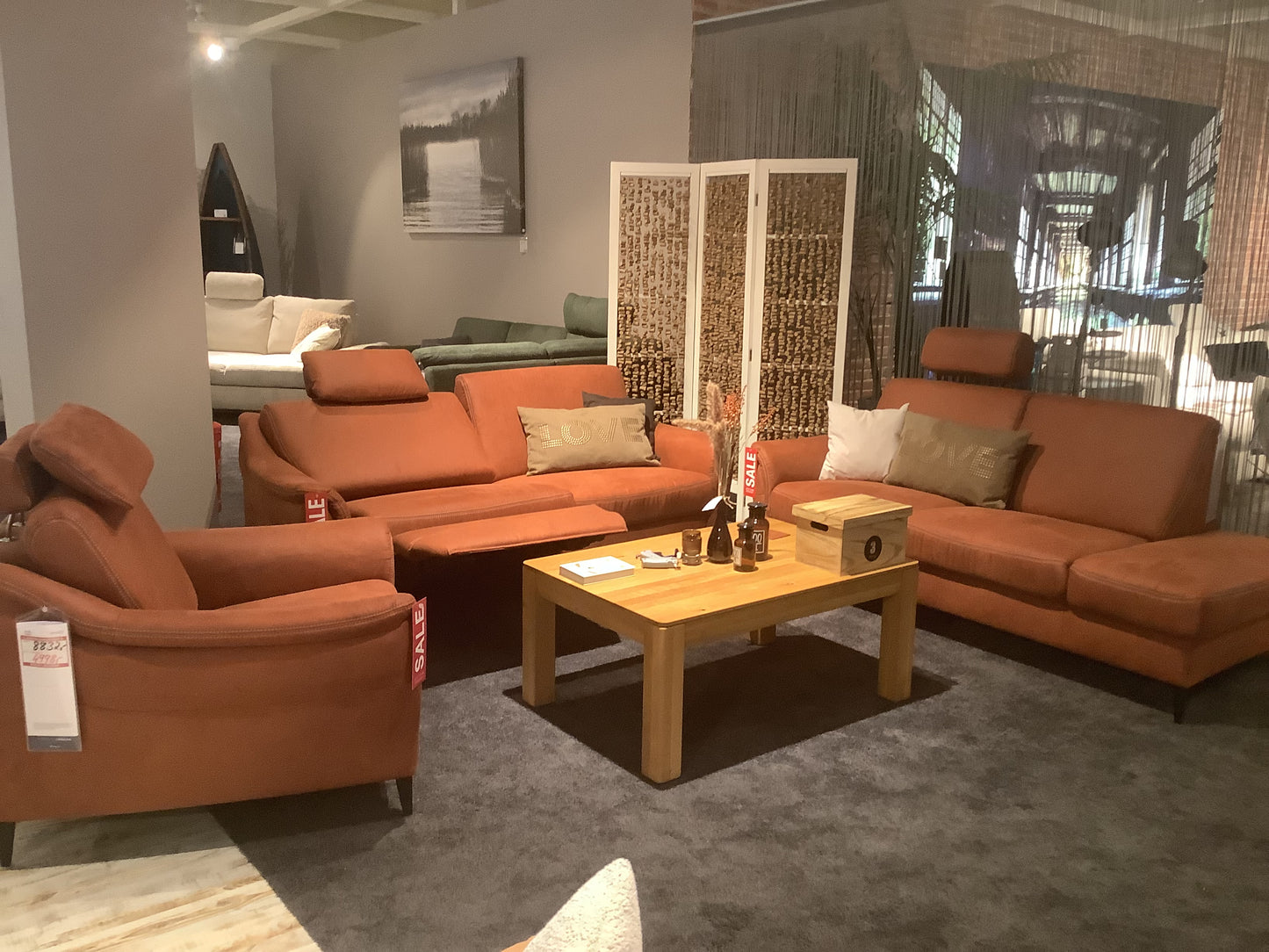 Set: Sessel + Einzelsofa + Recamiere „Pulfrik“ | Schwerin