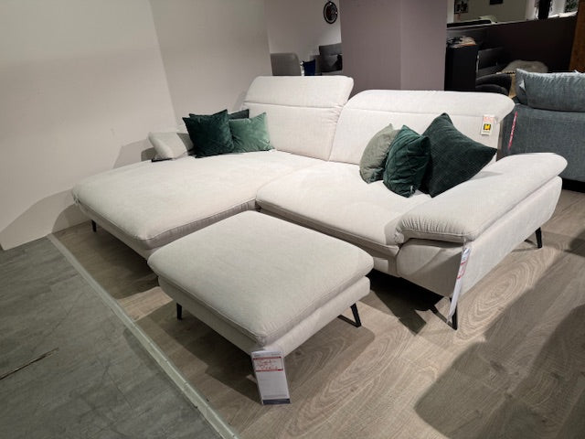 Design Ecksofa Madalena inkl. Hocker/ Kabs Essen