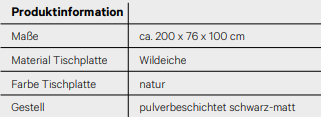 Esstisch „T1003 KOINOR“ | Kabs Cloppenburg