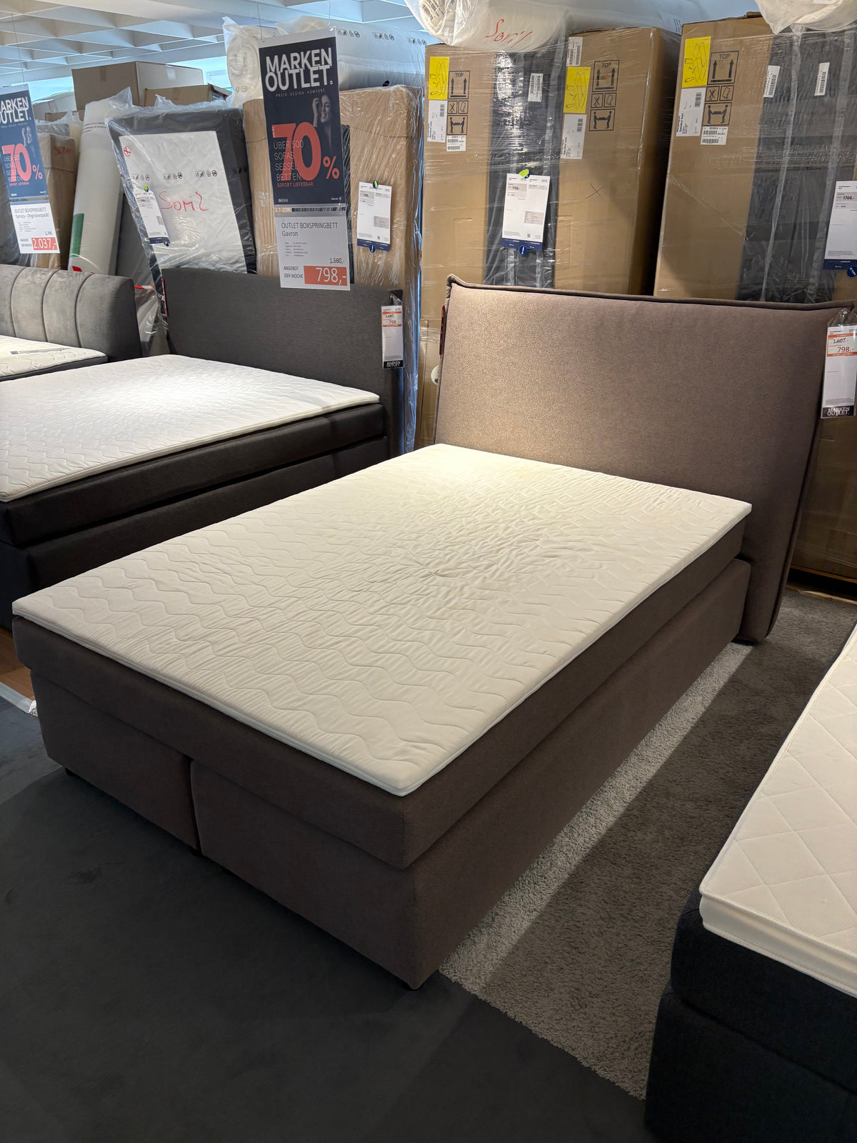 Boxspringbett "Gater" Originalverpackt | Kabs Essen Steele