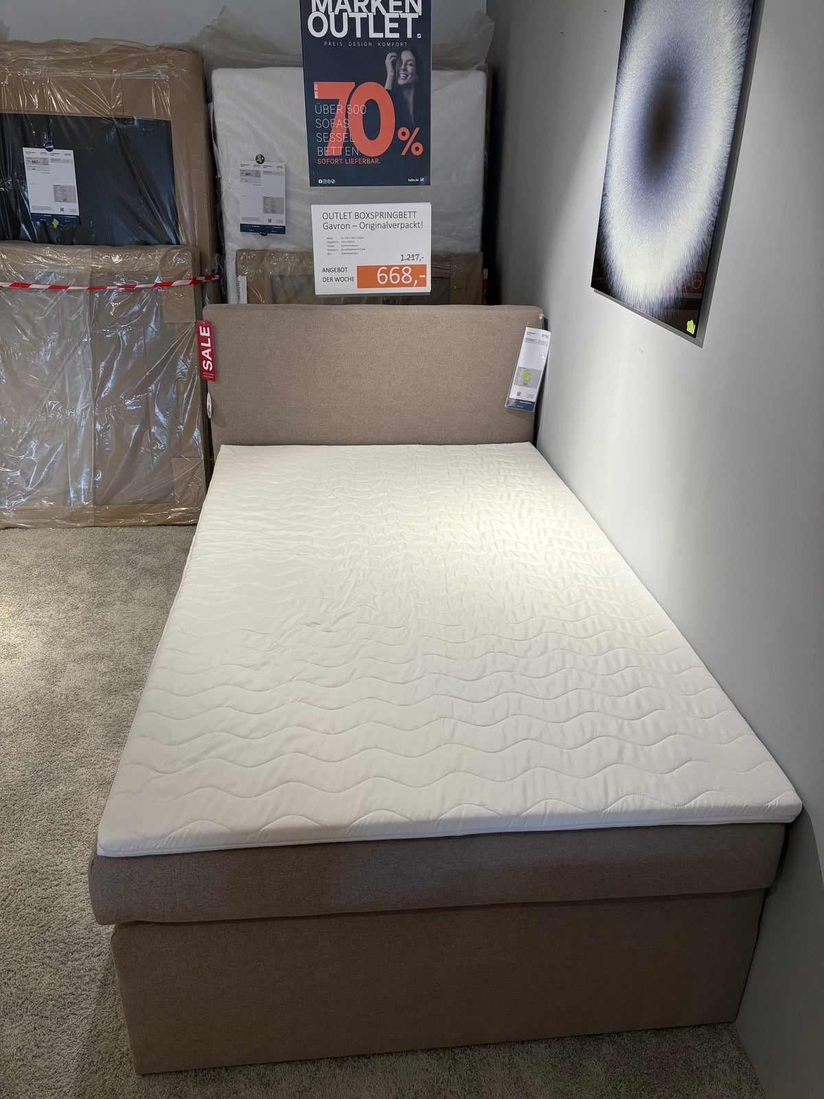 Boxspringbett "Gavron" Originalverpackt | Kabs Essen Steele