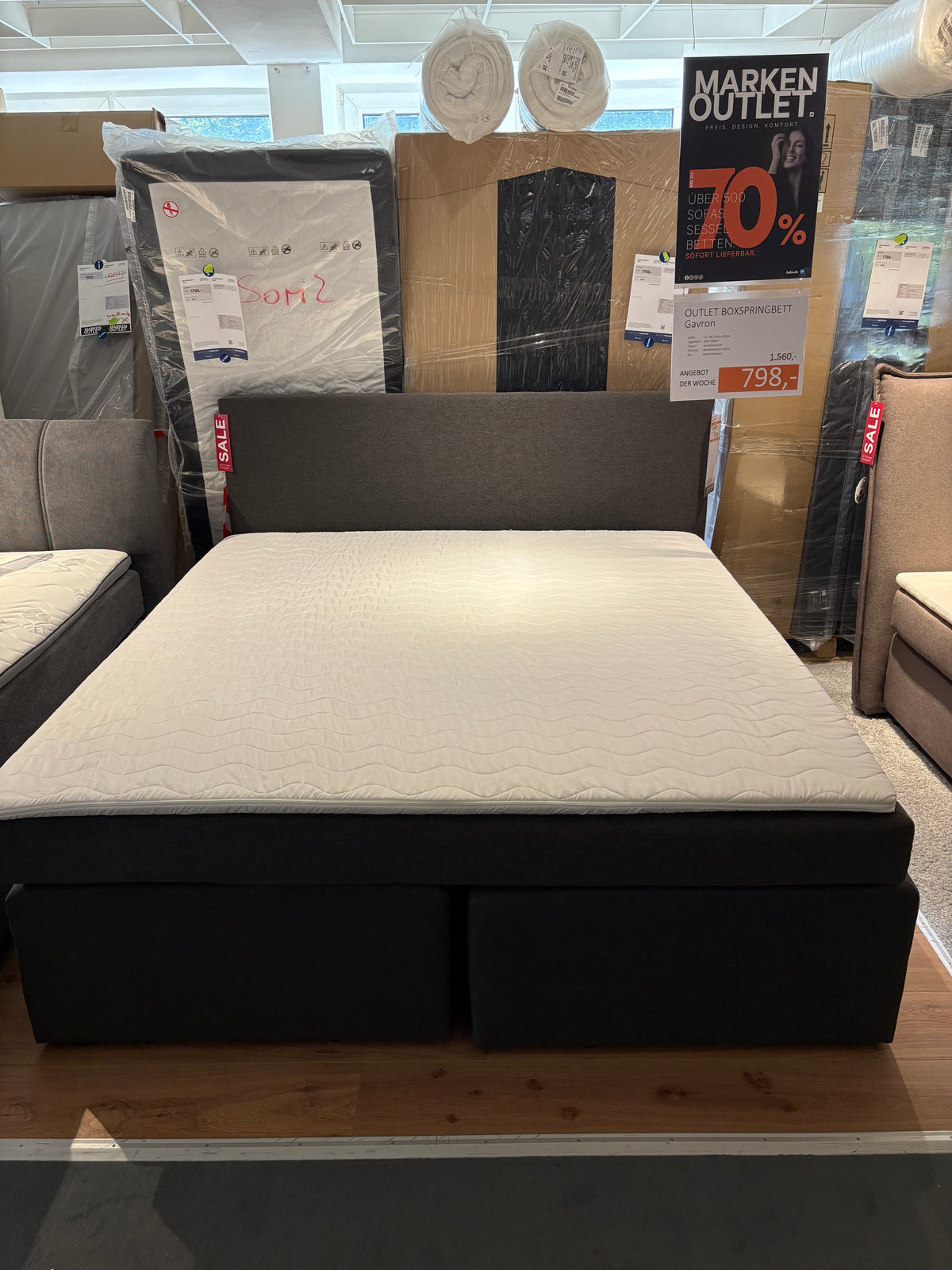 Boxspringbett "Gavron 180" Originalverpackt | Kabs Essen Steele
