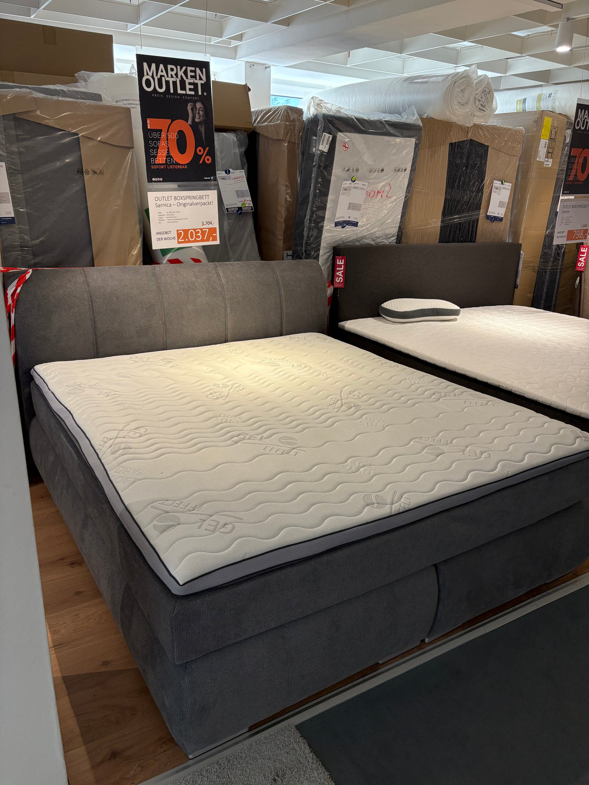 Boxspringbett "Sarnica" Originalverpackt | Kabs Essen Steele