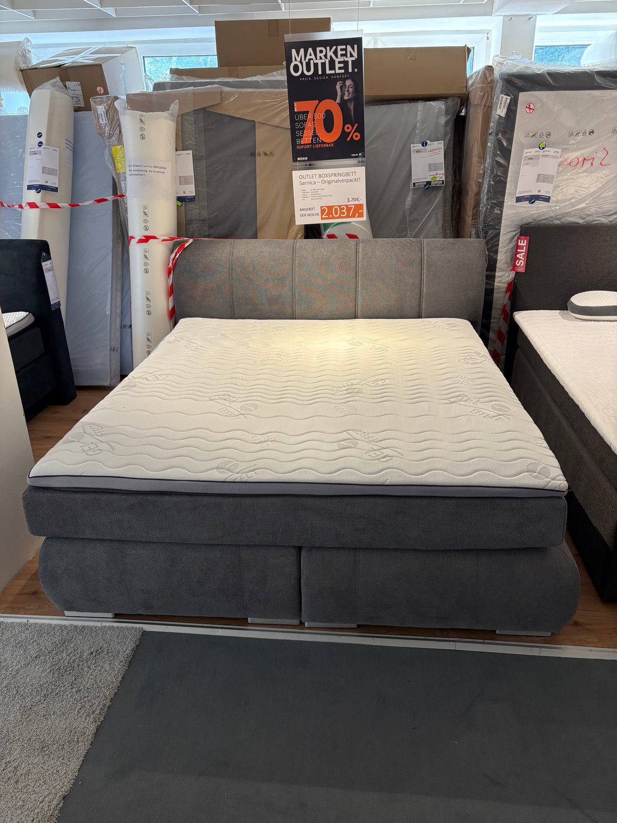 Boxspringbett "Sarnica" Originalverpackt | Kabs Essen Steele