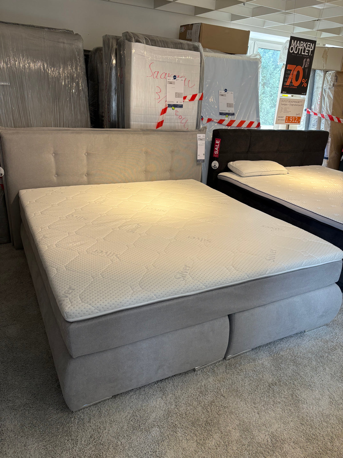 Boxspringbett "Serne" Originalverpackt | Kabs Essen Steele