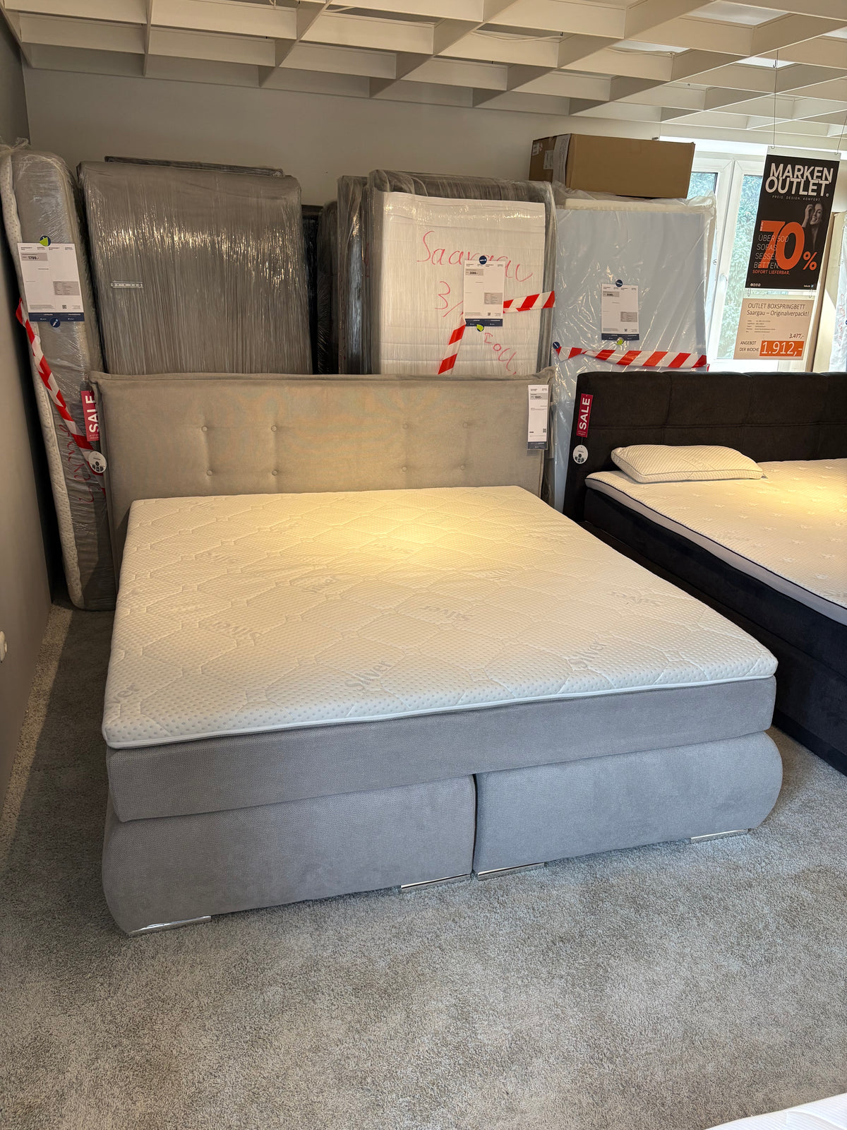 Boxspringbett "Serne" Originalverpackt | Kabs Essen Steele
